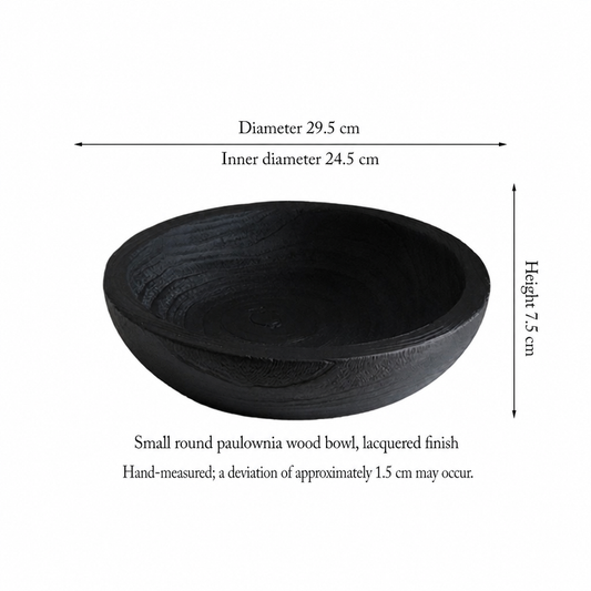 Charred Wood Centerpiece Bowl - Small Round Bowl