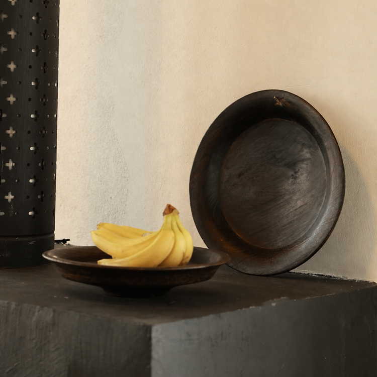 Charred Wood Centerpiece Bowls