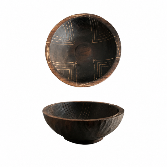 Grain Vessel Hand-Carved Solid Wood Forms - H23008f