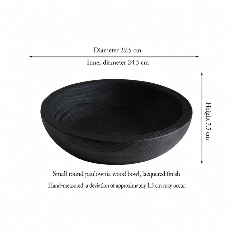 Charred Wood Centerpiece Bowl - Raised Pedestal Bowl 2