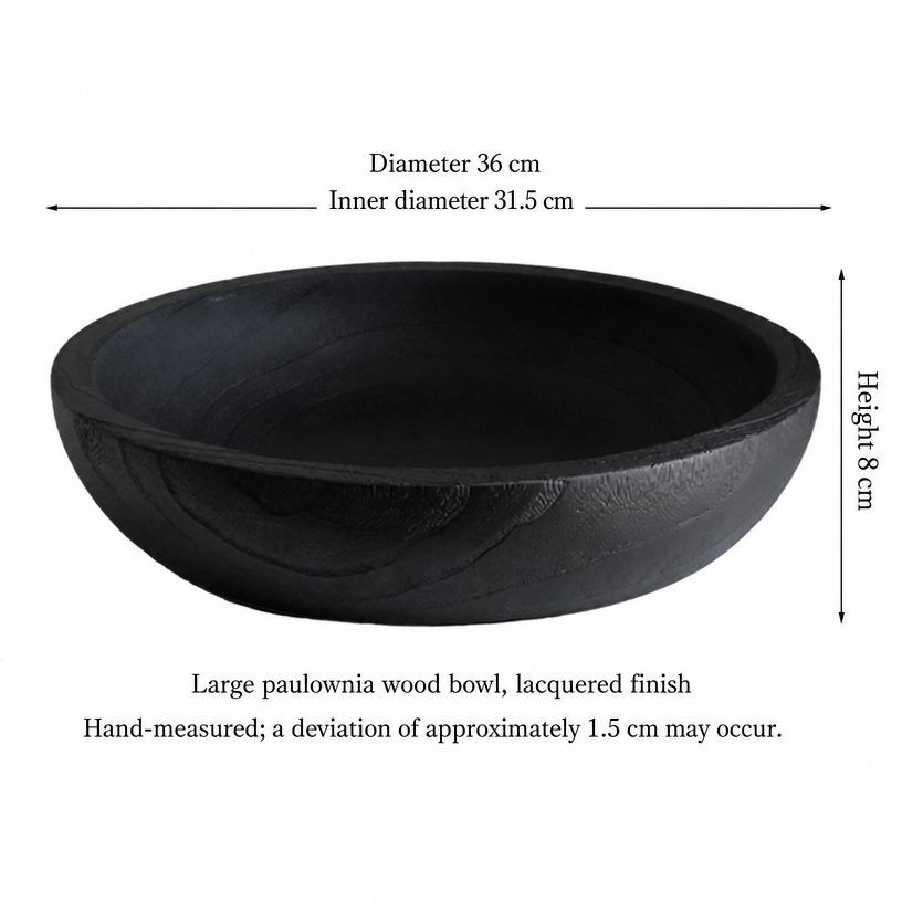 Charred Wood Centerpiece Bowl - Raised Pedestal Bowl 2